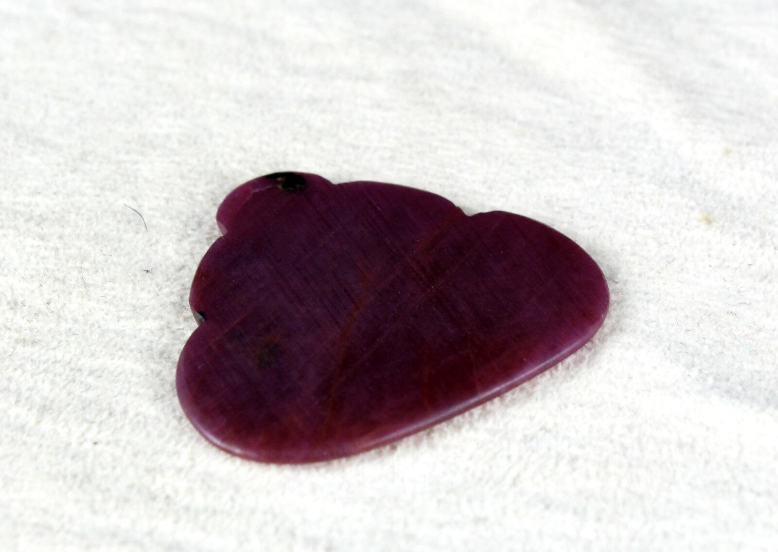 Natural Ruby Cabochon 27.50 Ct Untreated Gemstone Pendant 31x34 Mm Flat