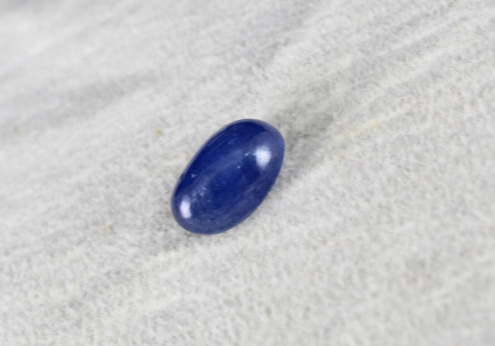 Certified 5.72ct Natural Blue Sapphire Oval Cabochon Gemstone Ring Pendant