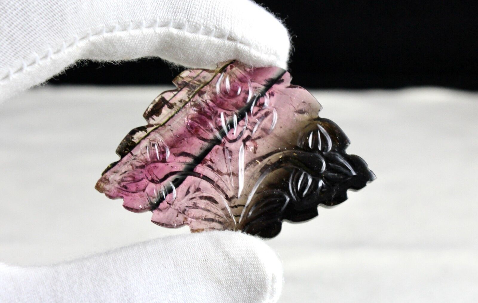 Natural Multi Tourmaline Engraved 4 Pc 303.50 Ct Gemstone Earring Pendant Set