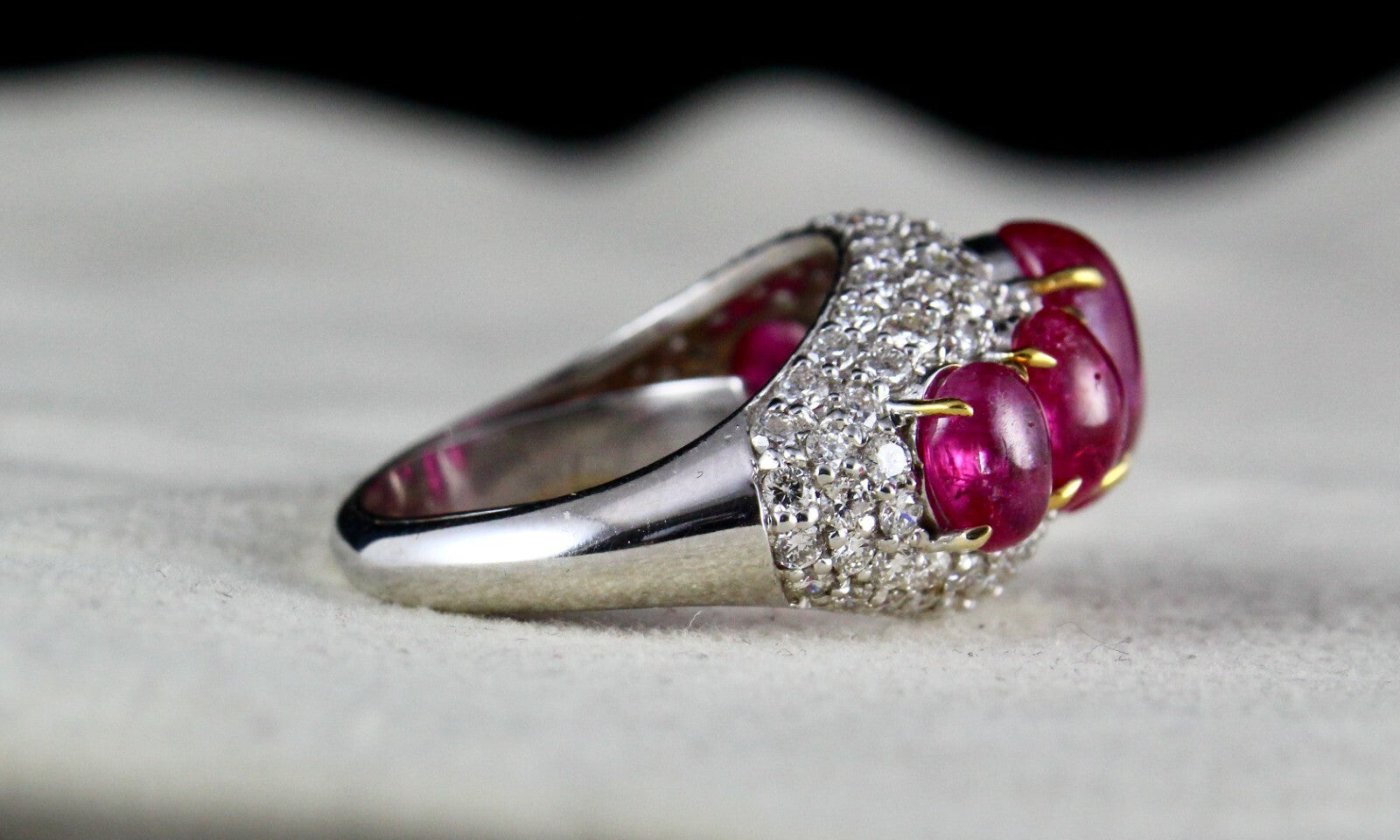 Certified Natural Ruby Diamond 18k Gold Ring 10ct Untreated Burma Gemstone