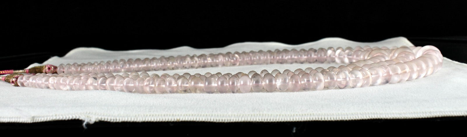 Certified Natural Rose Quartz Beads Round 1050 Ct Big Gemstone Pink Necklace