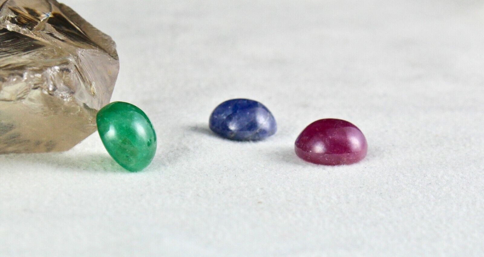 NATURAL RUBIES EMERALD BLUE SAPPHIRE CABOCHON ROUND 14 MM BIG 41 CARATS GEMSTONE