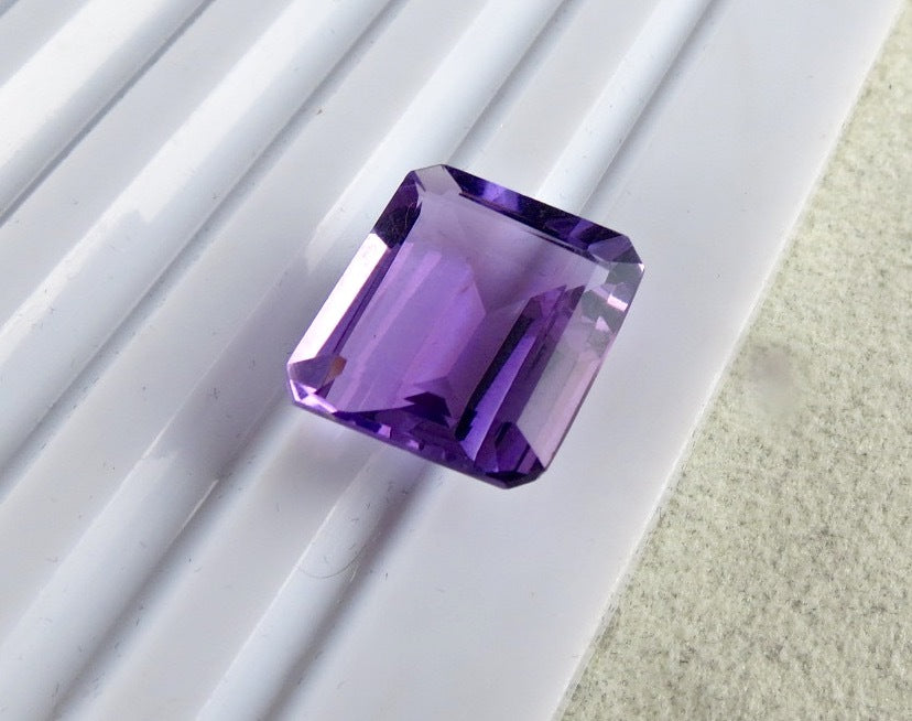 18x16 Mm Natural Purple Amethyst Octagon Cut Gemstone 17.84 Ct For Pendant Ring