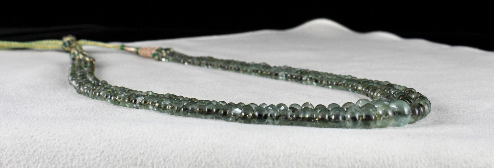 Antique Natural Emerald Beads 152 Ct Necklace Round Gemstone