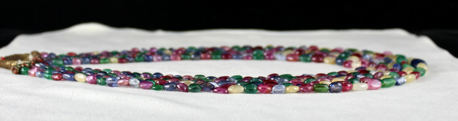 Certified Natural Emerald Ruby 666 Ct Spinel Sapphire Gemstone Finest Necklace