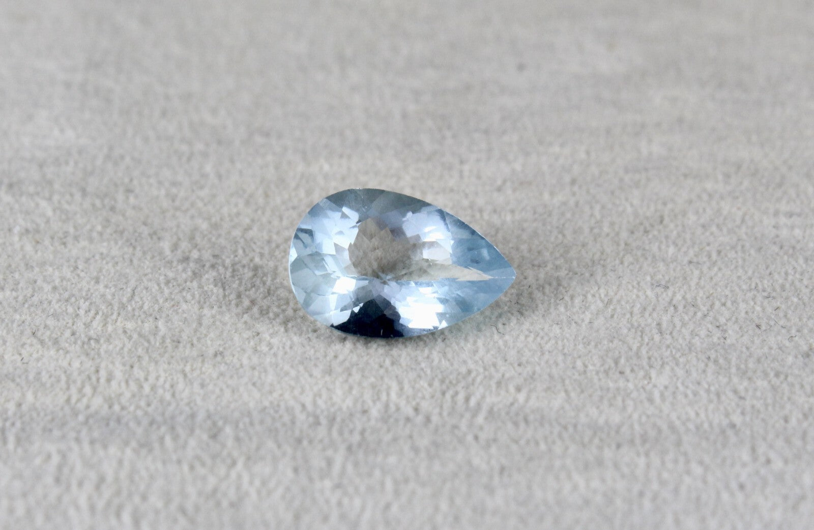 Natural Blue Aquamarine Pear Cut 4.51ct Gemstone For Ring Pendant
