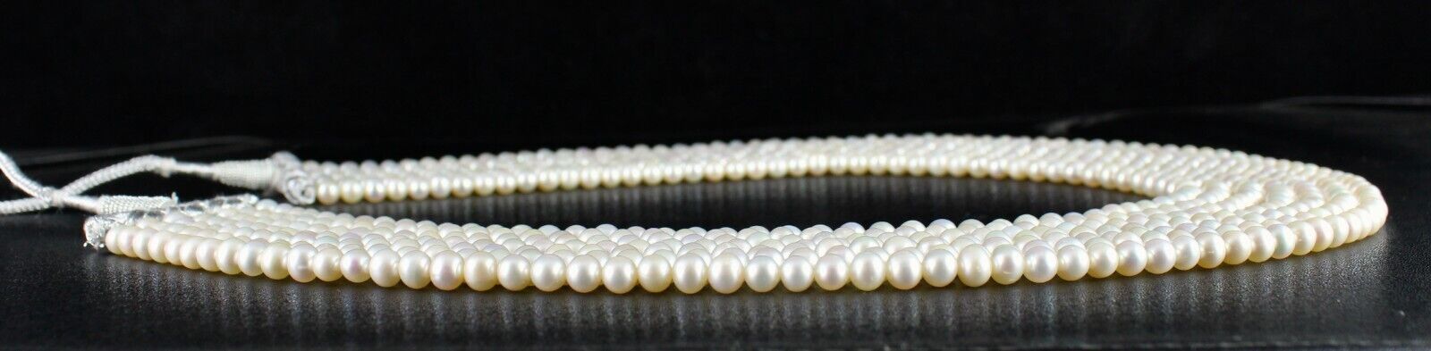GENUINE FRESH WATER PEARL BEADS ROUND 7 L 808 CARATS GEMSTONE FASHION NECKLACE
