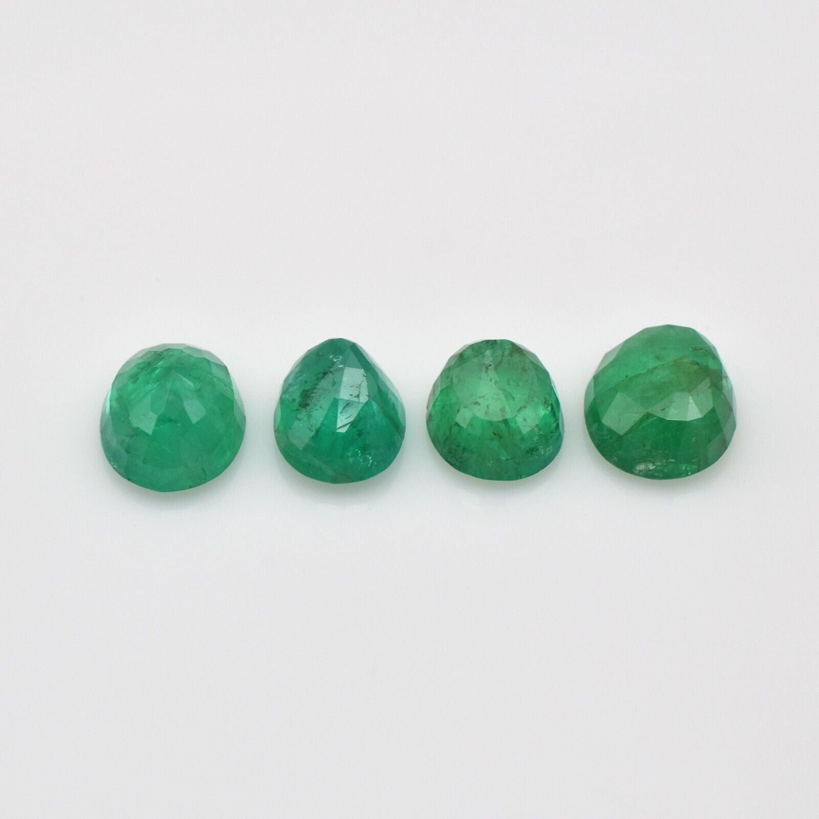 Genuine Emerald Natural Oval Cut 4 Pc 4.48 Ct Loose Gemstone Designing Earring