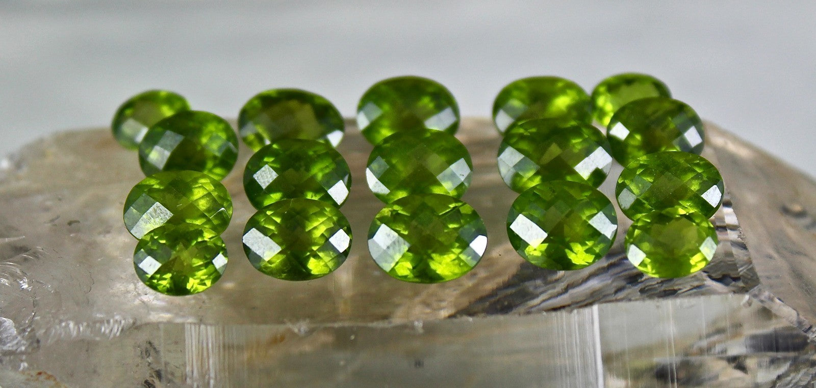 Certified Natural Vesuvianite Idocrase Oval 17 Pc 84.25 Ct Gemstone Set