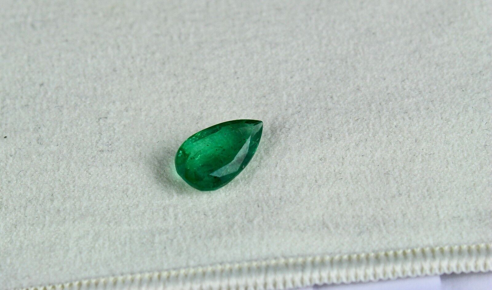 Zambia Natural Emerald Pear Cut 12x7mm 2.42Ct Green Gemstone Design Ring Pendant