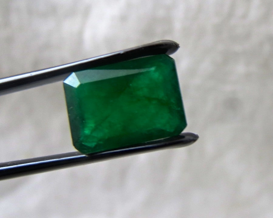 Certified Natural Emerald 12x9mm 3.71ct Octagon Gemstone For Ring/pendant