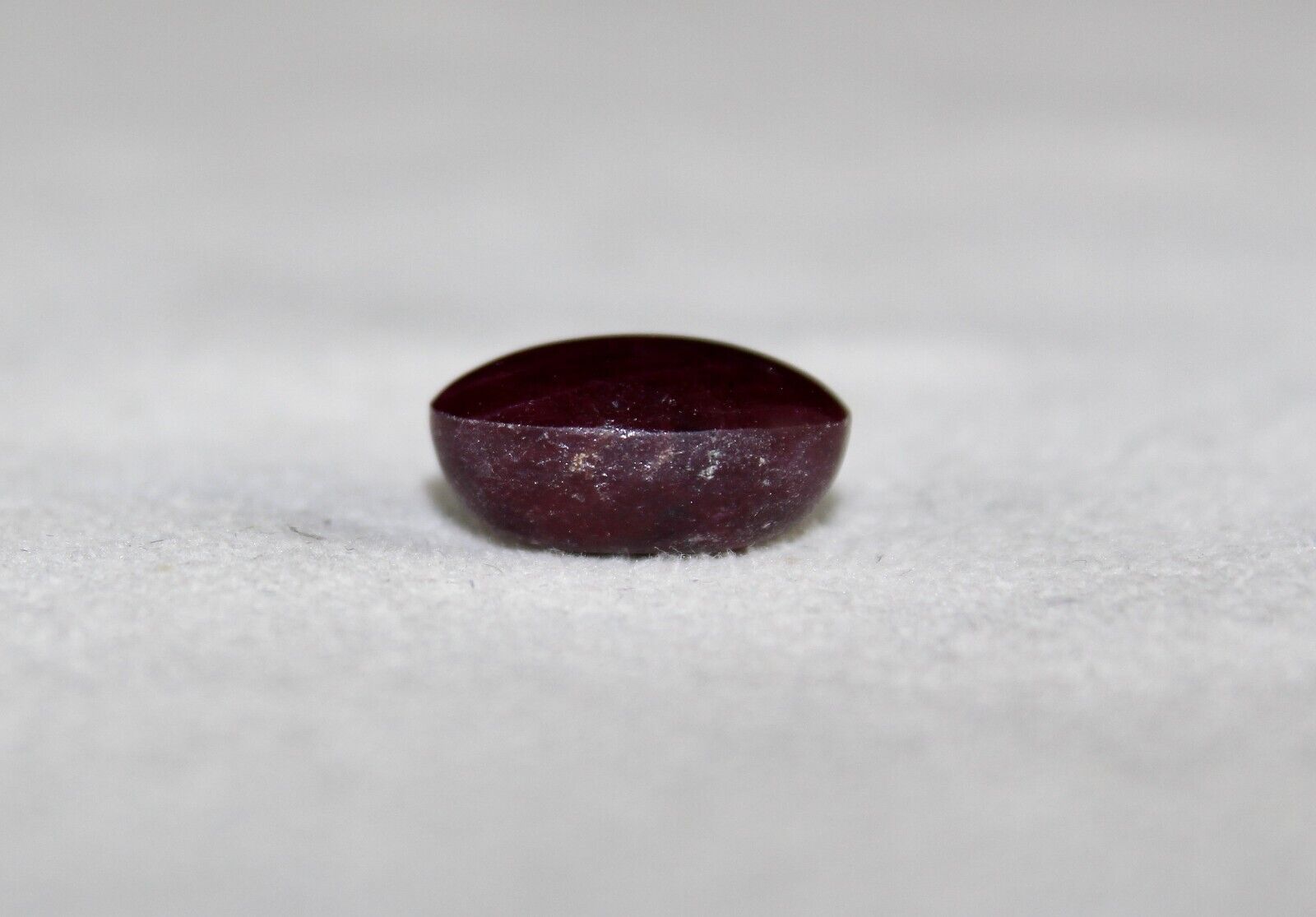 Natural 6 Line Star Ruby Oval Cabochon 7.37 Ct Loose Gemstone For Ring Pendant
