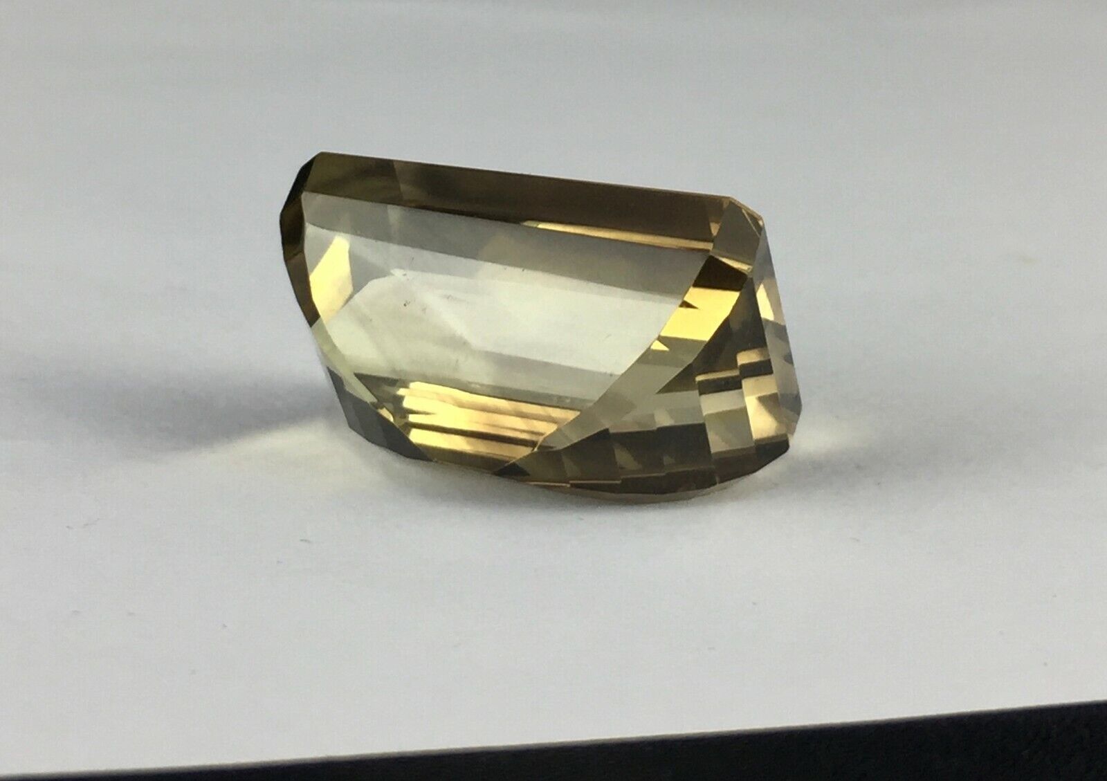 Natural Lemon Smoky Quartz Octagon Cut 30 x 19 mm 81.18 Cts Big Gemstone Pendant