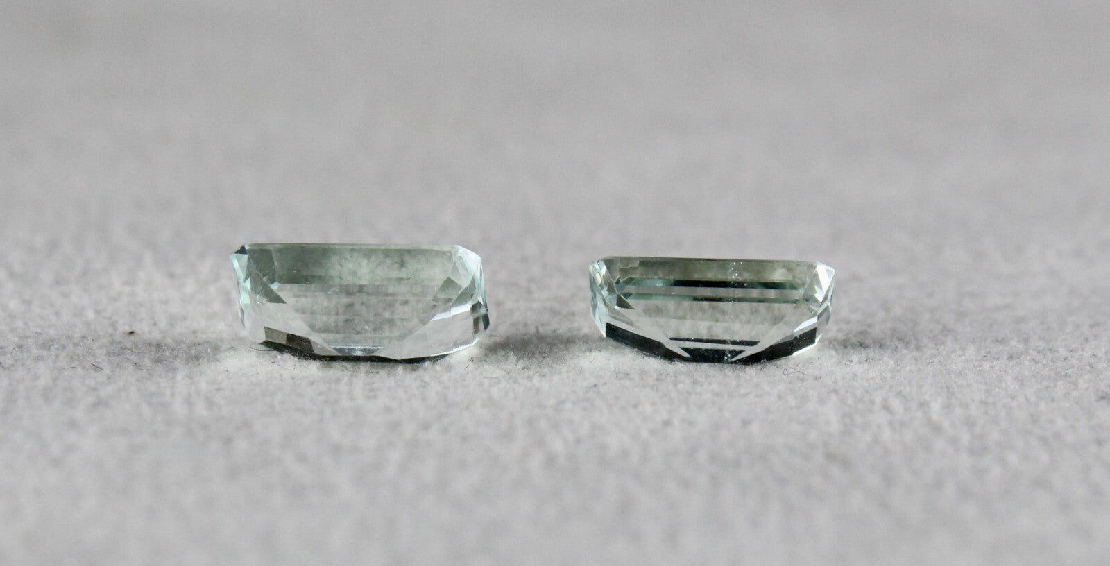Natural Aquamarine 3.30 Ct Octagon Cut 2 Pcs Gemstone Ring Earring Pair