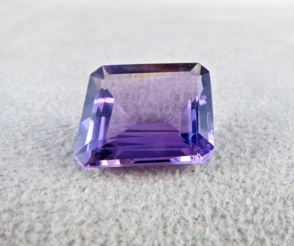18x16 Mm Natural Purple Amethyst Octagon Cut Gemstone 17.84 Ct For Pendant Ring