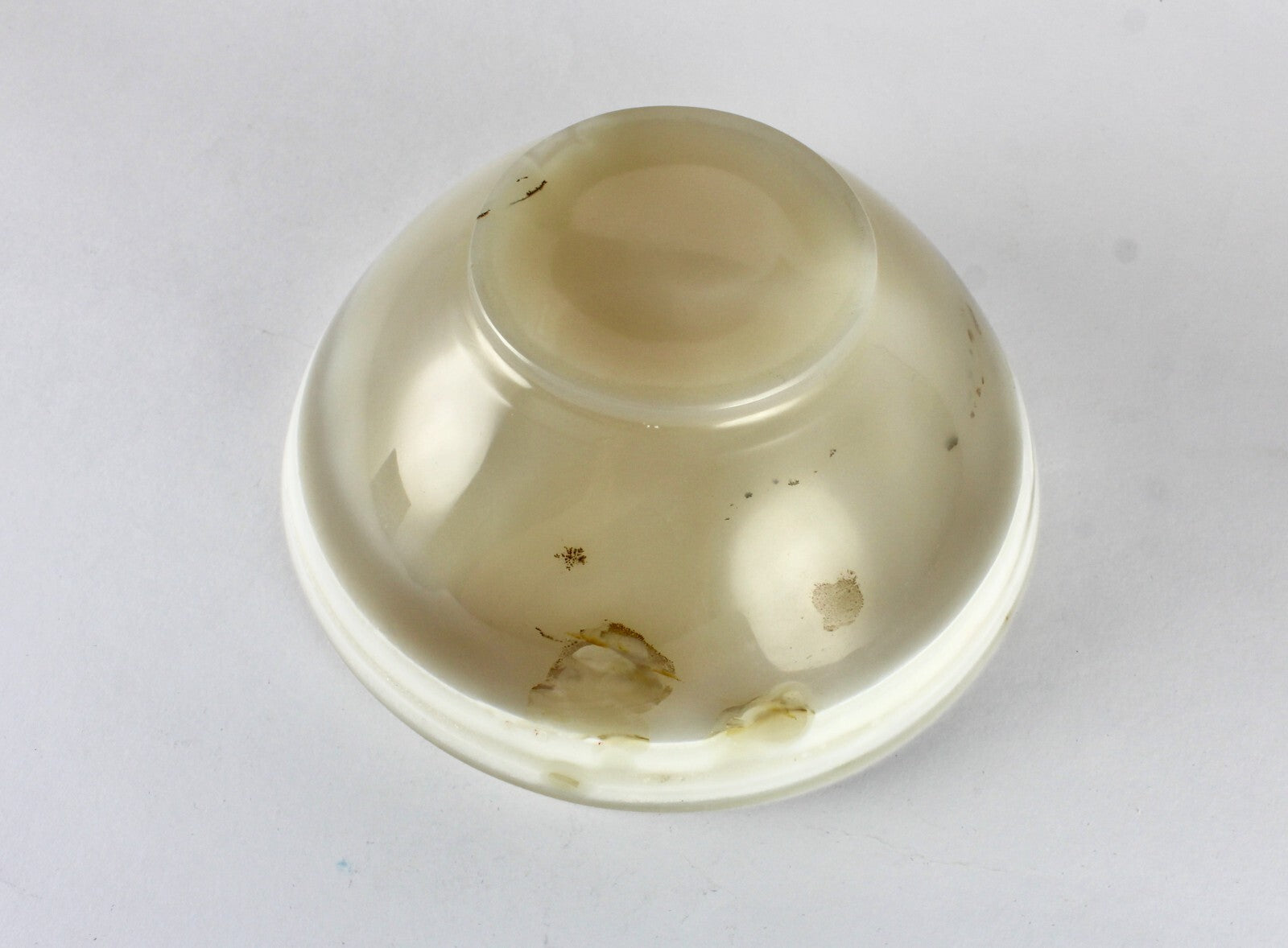 Certified Hand Crafted Natural Chalcedony 1955 Ct Gemstone Bowl Decor