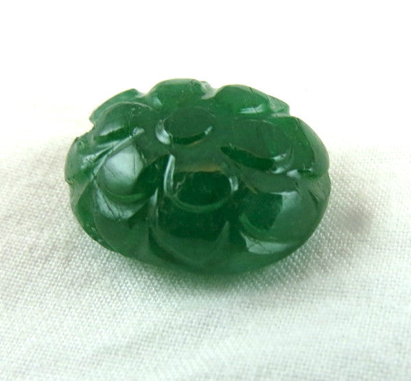 Certified Natural Zambian Emerald 12ct 17x13mm Gemstone For Ring Pendant