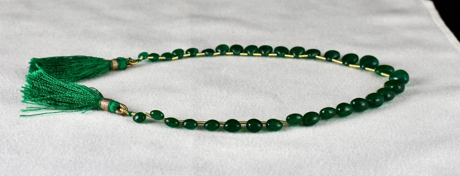 Certified Natural Emerald Teardrop Heart 34p 53.43 Ct Hanging Gemstone Designing