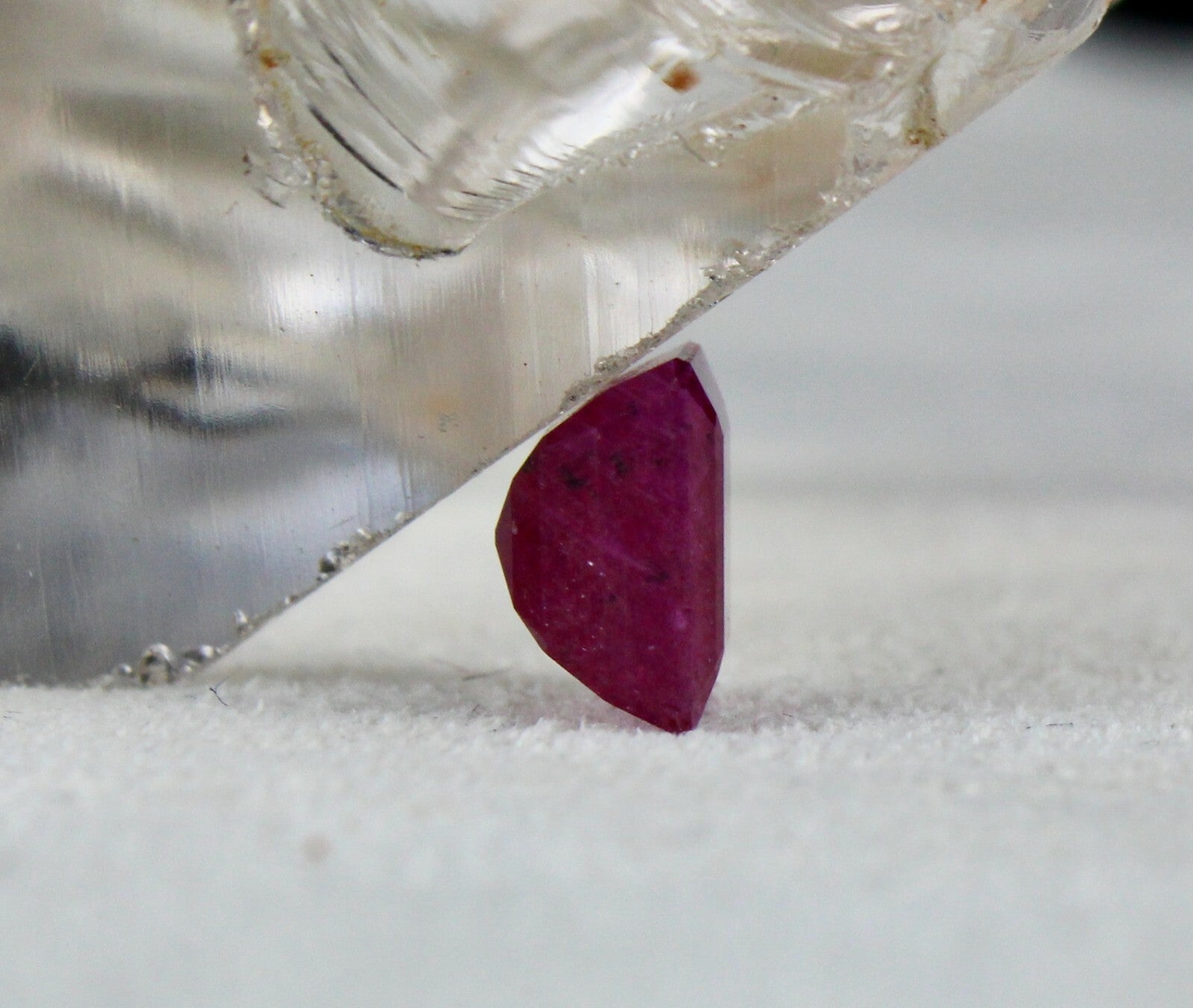 Natural Red Untreated Ruby 5.17 Ct Octagon Cut Gemstone Ring Pendant