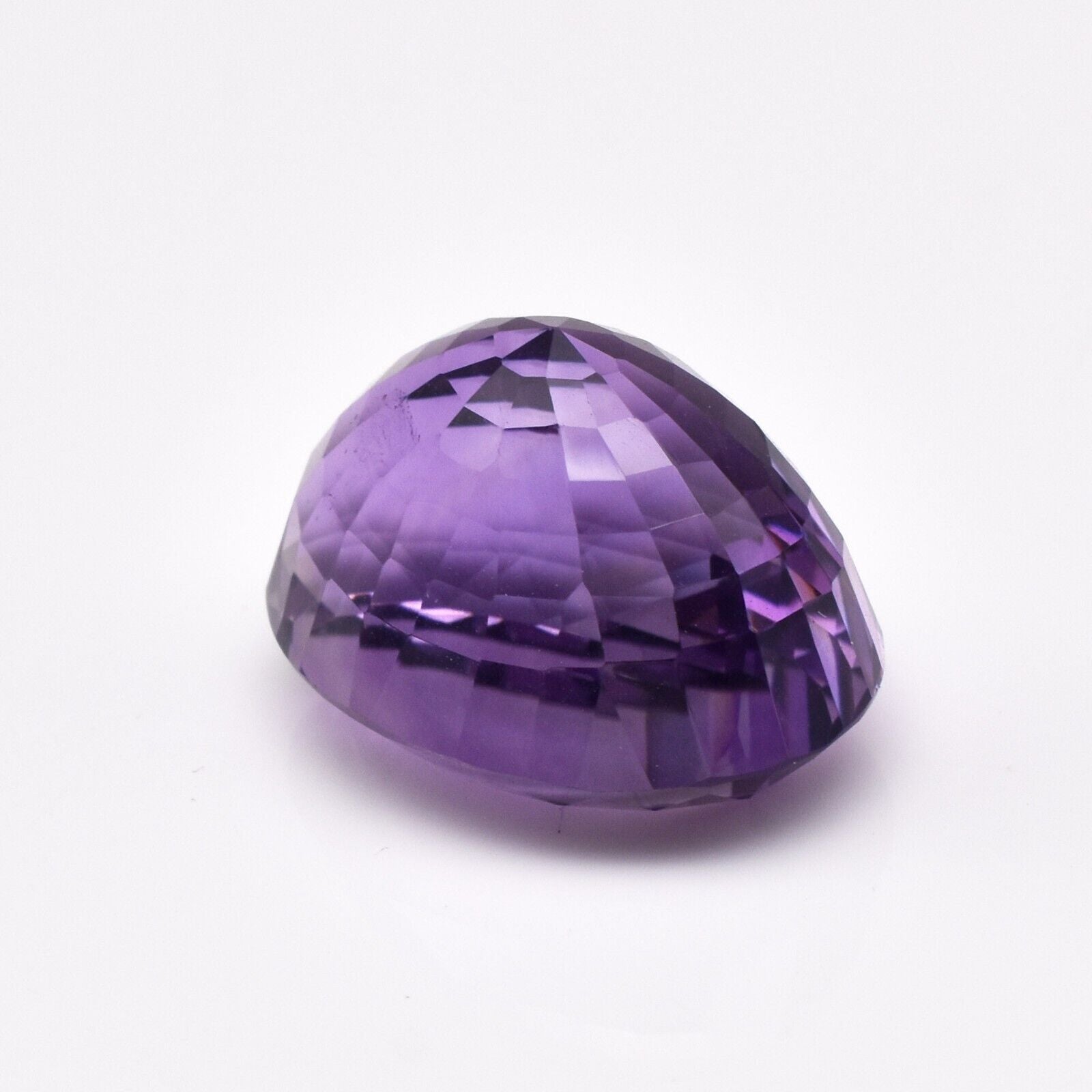 Natural Amethyst Cut Oval 21X15mm 26.74 Ct Semi Precious Gemstone Pendant Ring