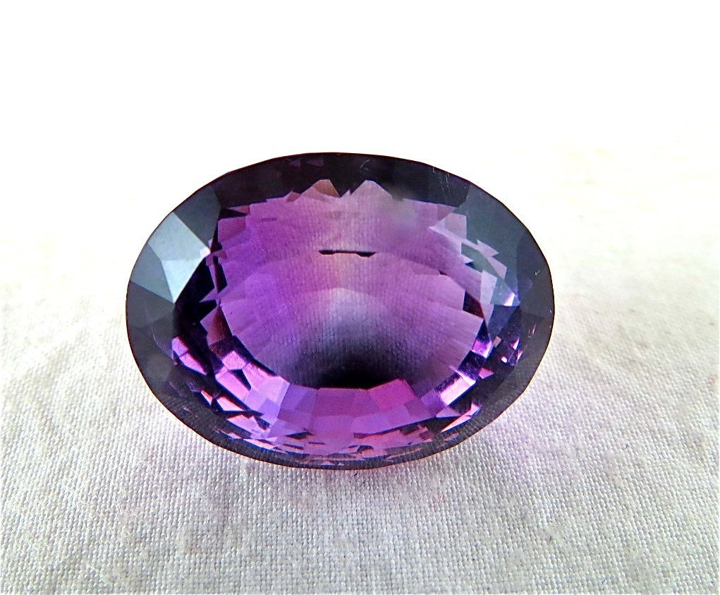 Natural Amethyst 37 Ct Oval Cut Loose Purple Gemstone For Ring Pendant
