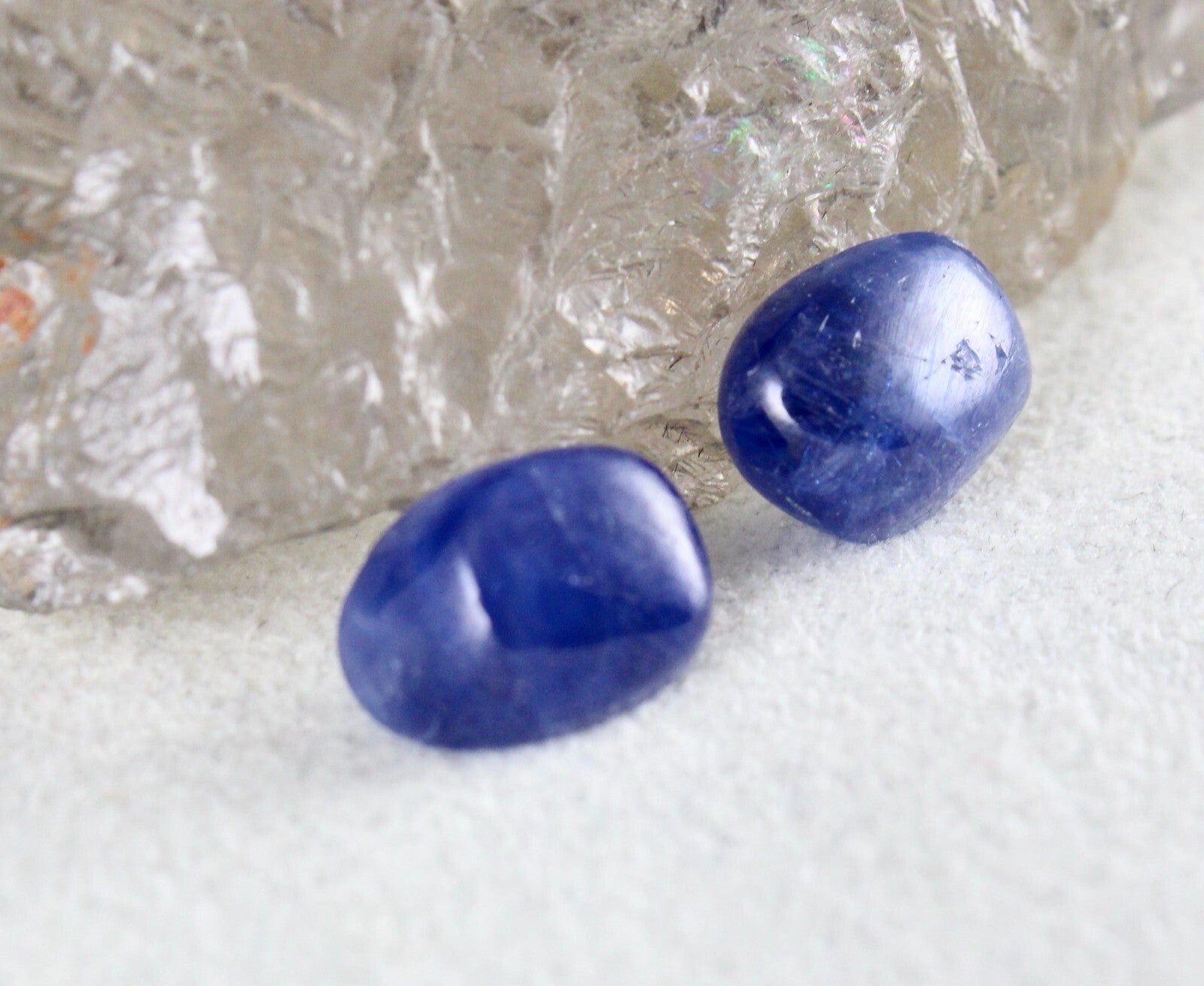 Certified Natural Blue Sapphire Oval Pair 10.07 Ct Gemstone Earring Designing