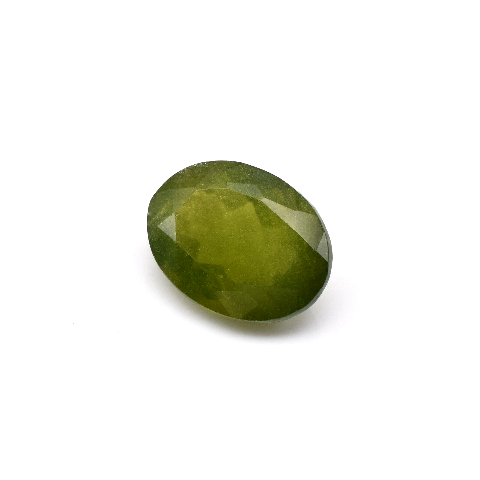 Natural Green Vesuvianite Idocrase 9.54 Ct Oval Gemstone 15x12mm Ring Pendant
