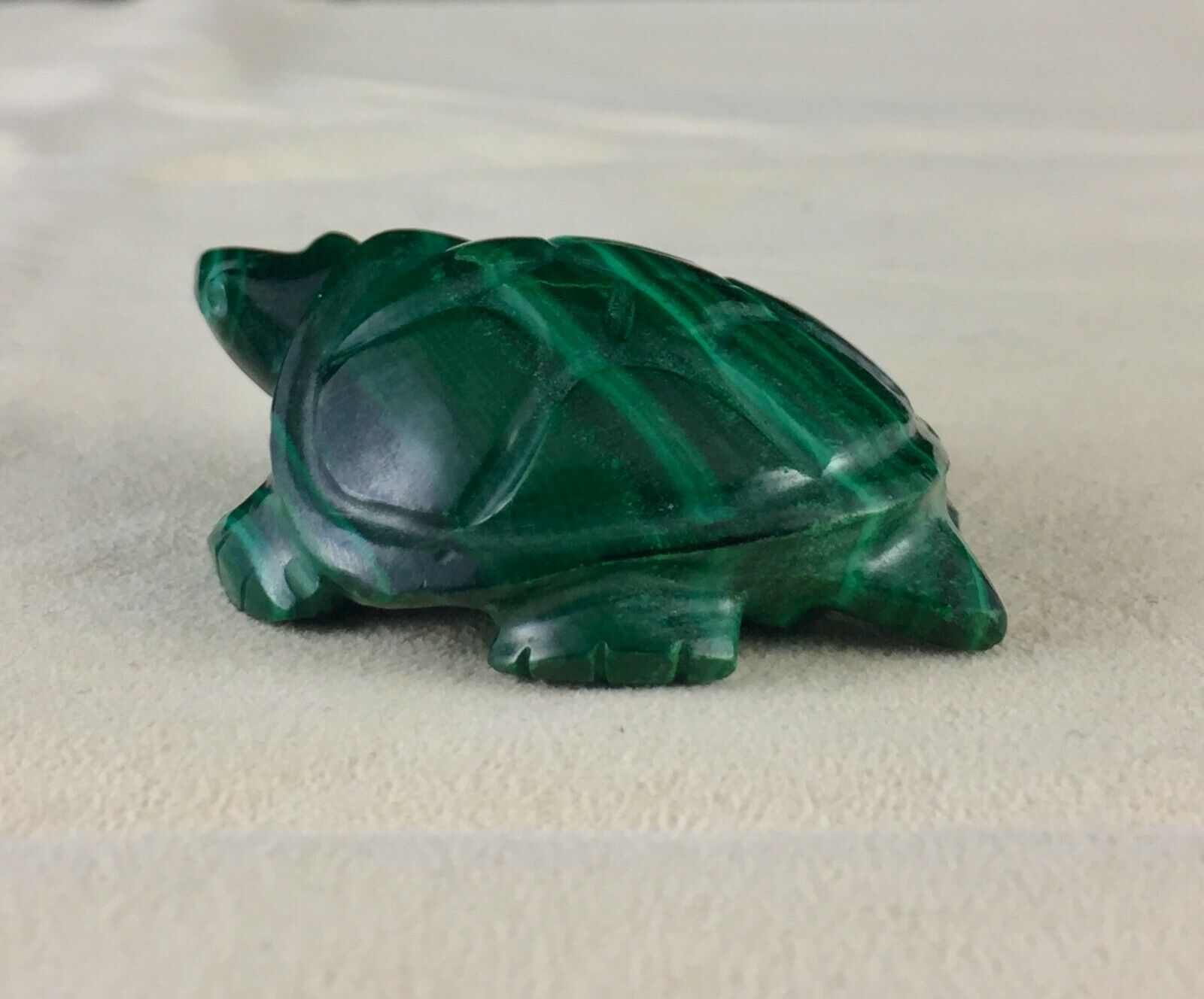 Natural Malachite Carved Tortoise 291 Carats Gemstone Statue Pendant Designing