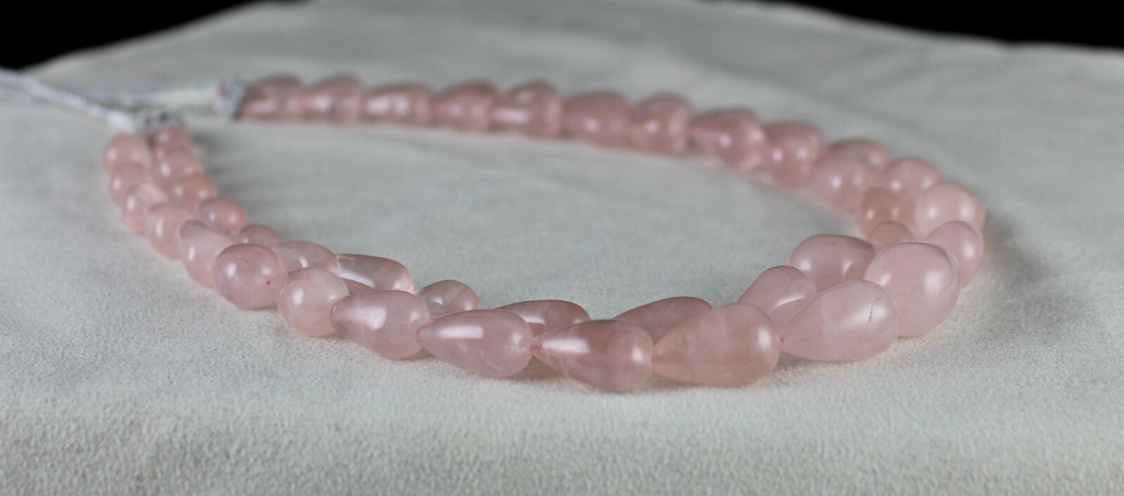 Natural Rose Quartz 574ct Beads Cabochon Gemstone Fashion Necklace