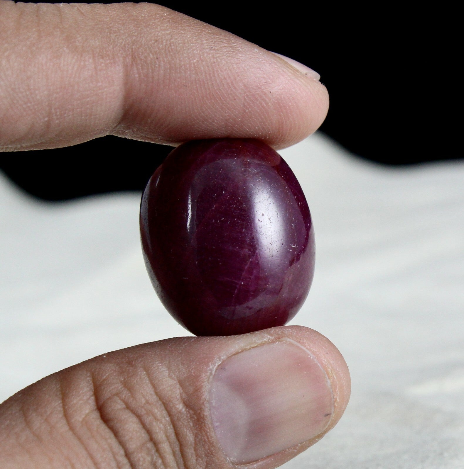 Certified Natural Ruby Oval Cabochon 76.77ct Untreated Gemstone Ring Pendant