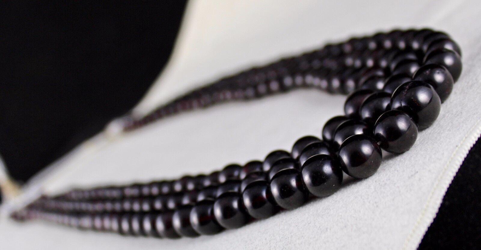 Natural Red Garnet Beads Round 3 L 1451 Ct Gemstone Beaded Fashion Necklace