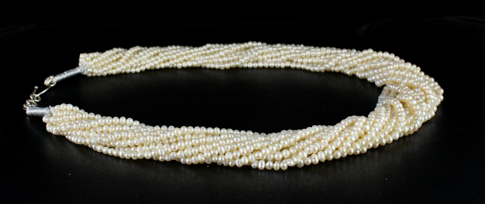 Genuine Round Fresh Water Pearl Beads Necklace 772 Ct Fashion Gemstone For Women