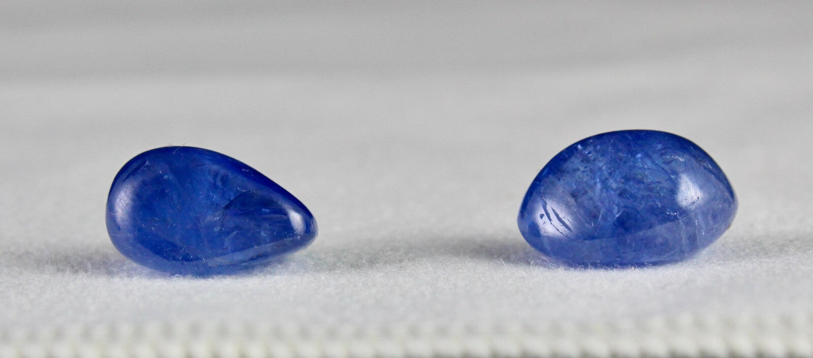 Certified Blue Sapphire Loose Natural 34.83 Ct Cabochon Pair Earrings