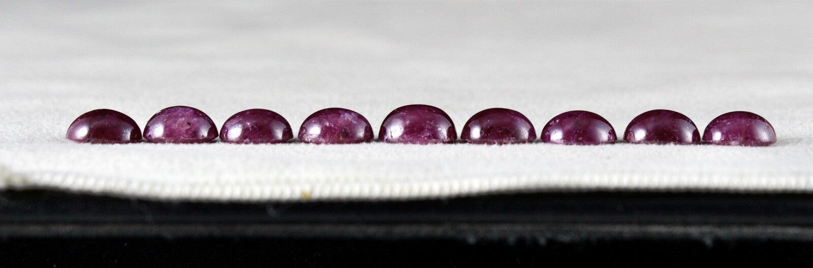 Certified 10x8 Mm Natural Unheated Ruby 9 Pcs 37.10 Ct Oval Cabochon Bracelet