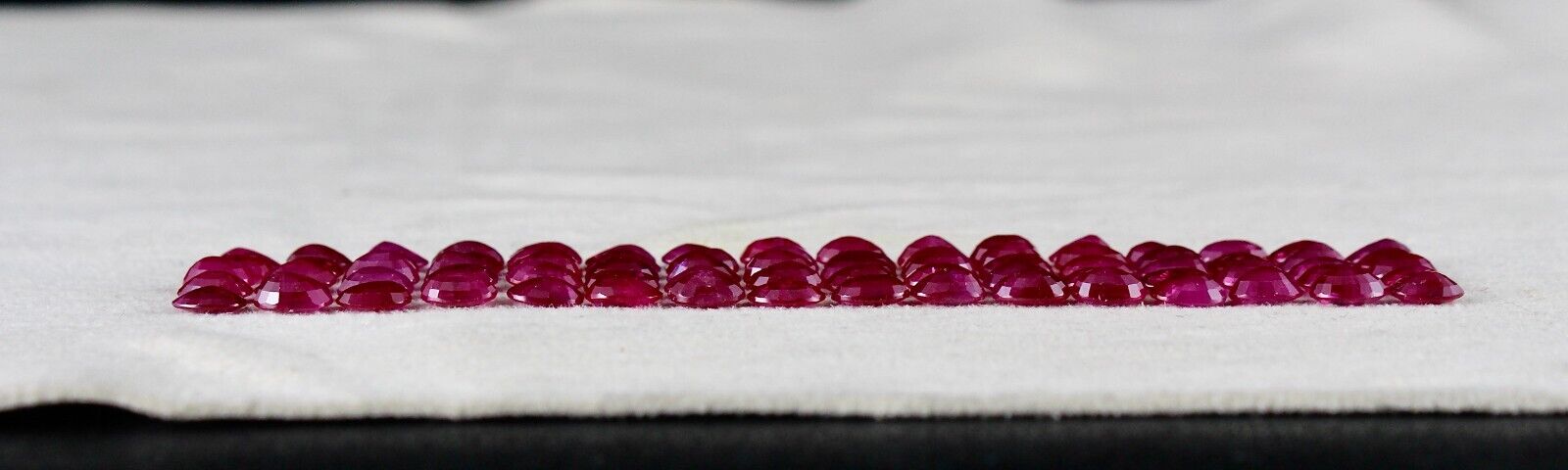 CERTIFIED NATURAL HEATED BURMA RUBY OVAL CUT 80 PC 46.30 CTS GEMSTONE BRACELET
