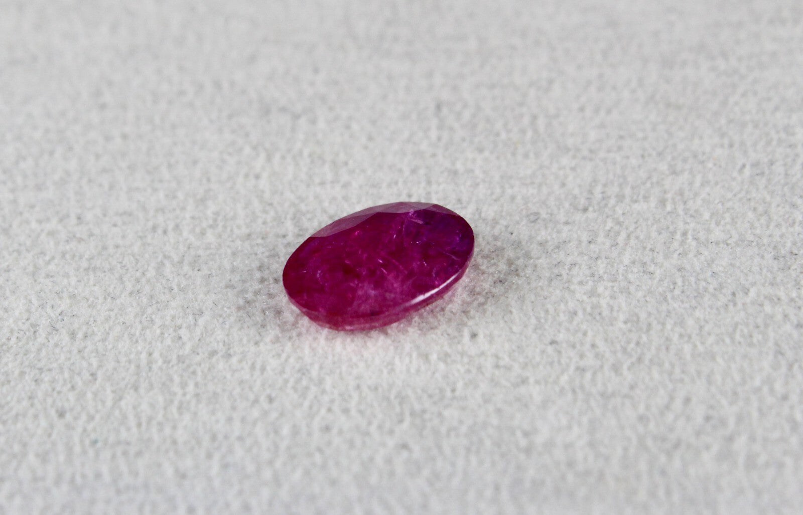 Certified Natural Ruby 4.95 Ct Oval Cut Unheated Mozambique Stone Pendant