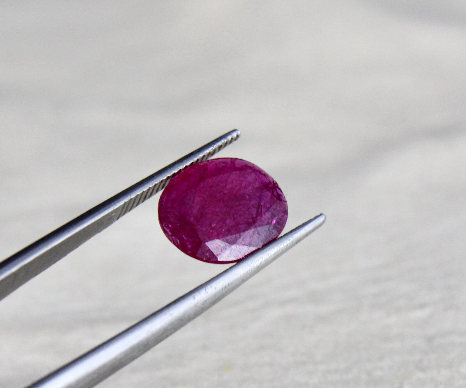 Certified Natural Ruby 3.57 Ct Oval Mozambique Noheat Stone For Ring Pendant