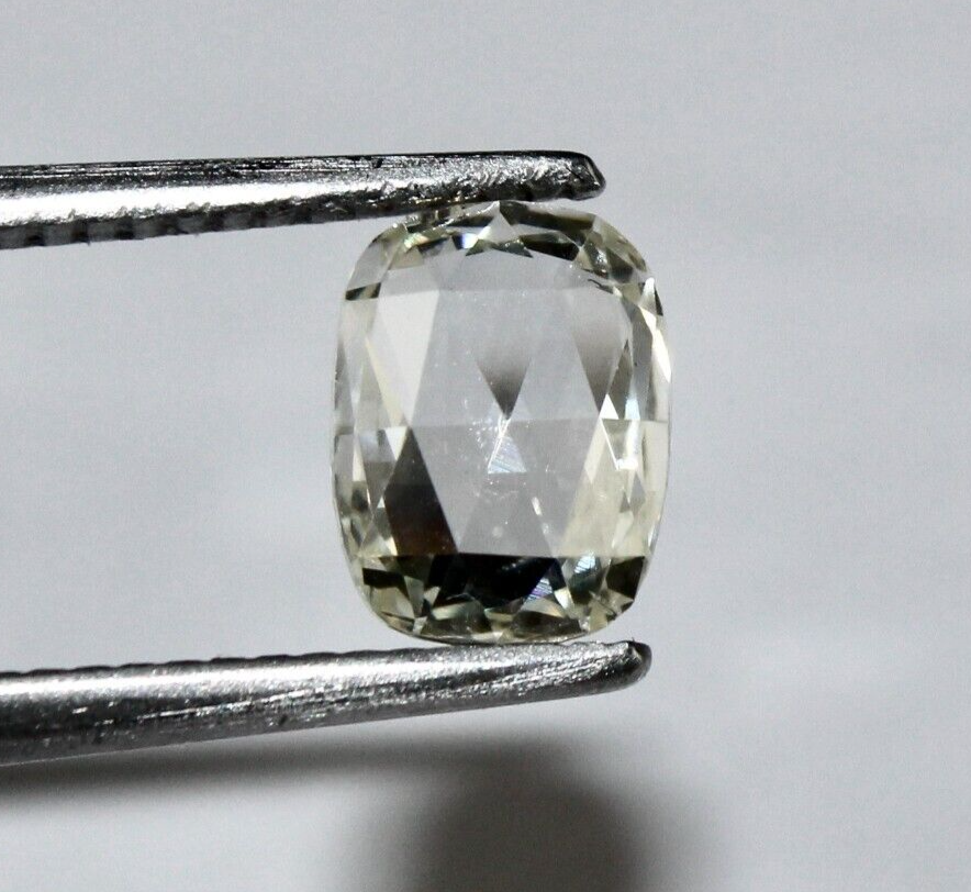 Certified Natural Rose Cut Diamond 1.22 Ct Cushion Oval Stone For Ring Pendant