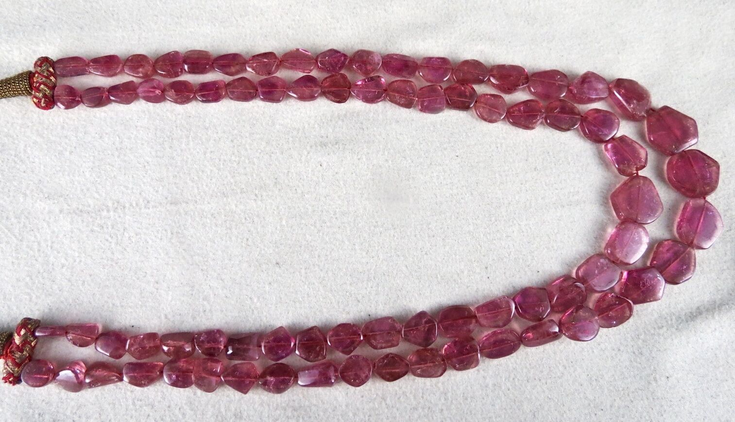Natural Pink Tourmaline Rubellite Fancy Beads 212 Ct Gemstone Fashion Necklace