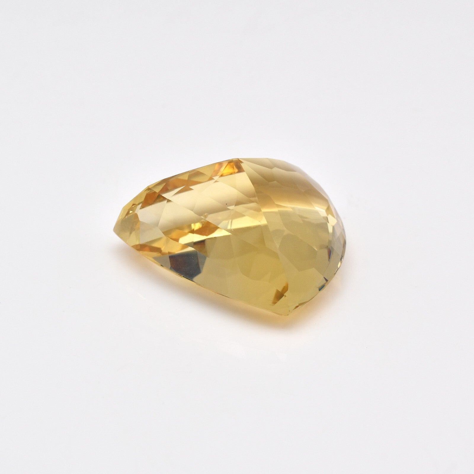 Certified Citrine Trillion 84.76 Ct Gemstone Pendant 34mm Loose Stone