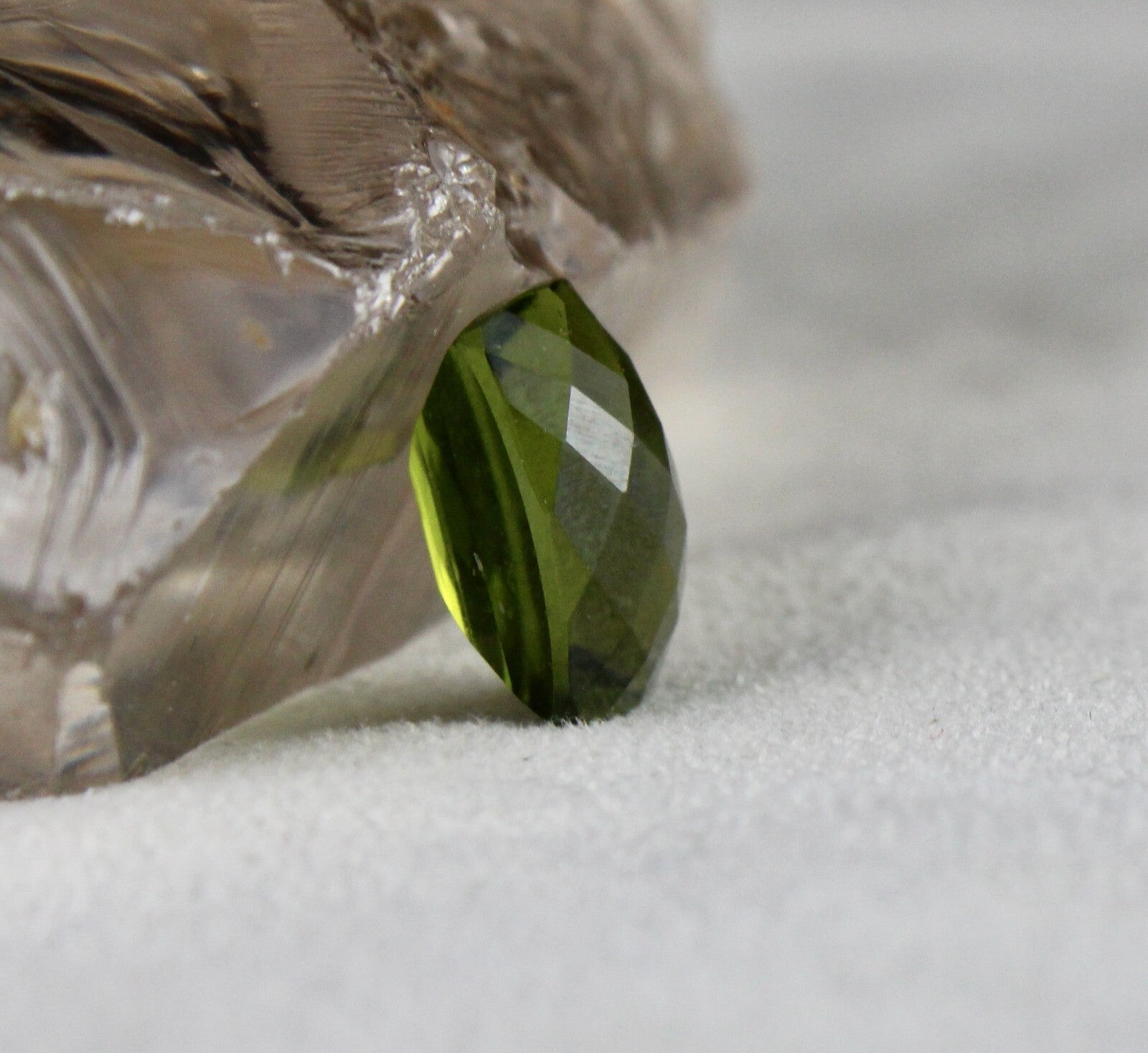 Green Vesuvianite Idocrase Gemstone Ring/pendant Cushion Cut 11.20 Ct