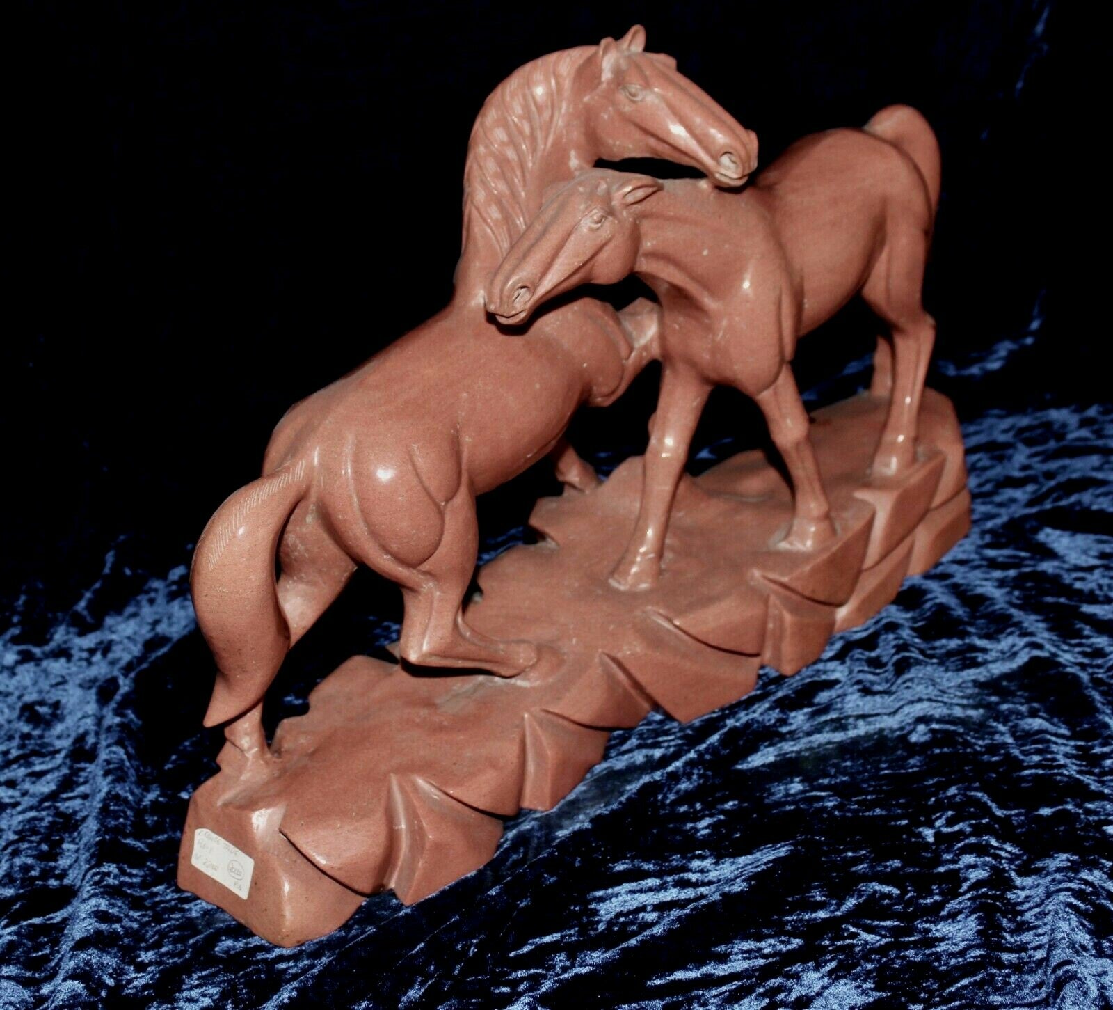 Certified Big Rare Natural Orange Jade 28 Kilo Carved Gemstone Horse Statue