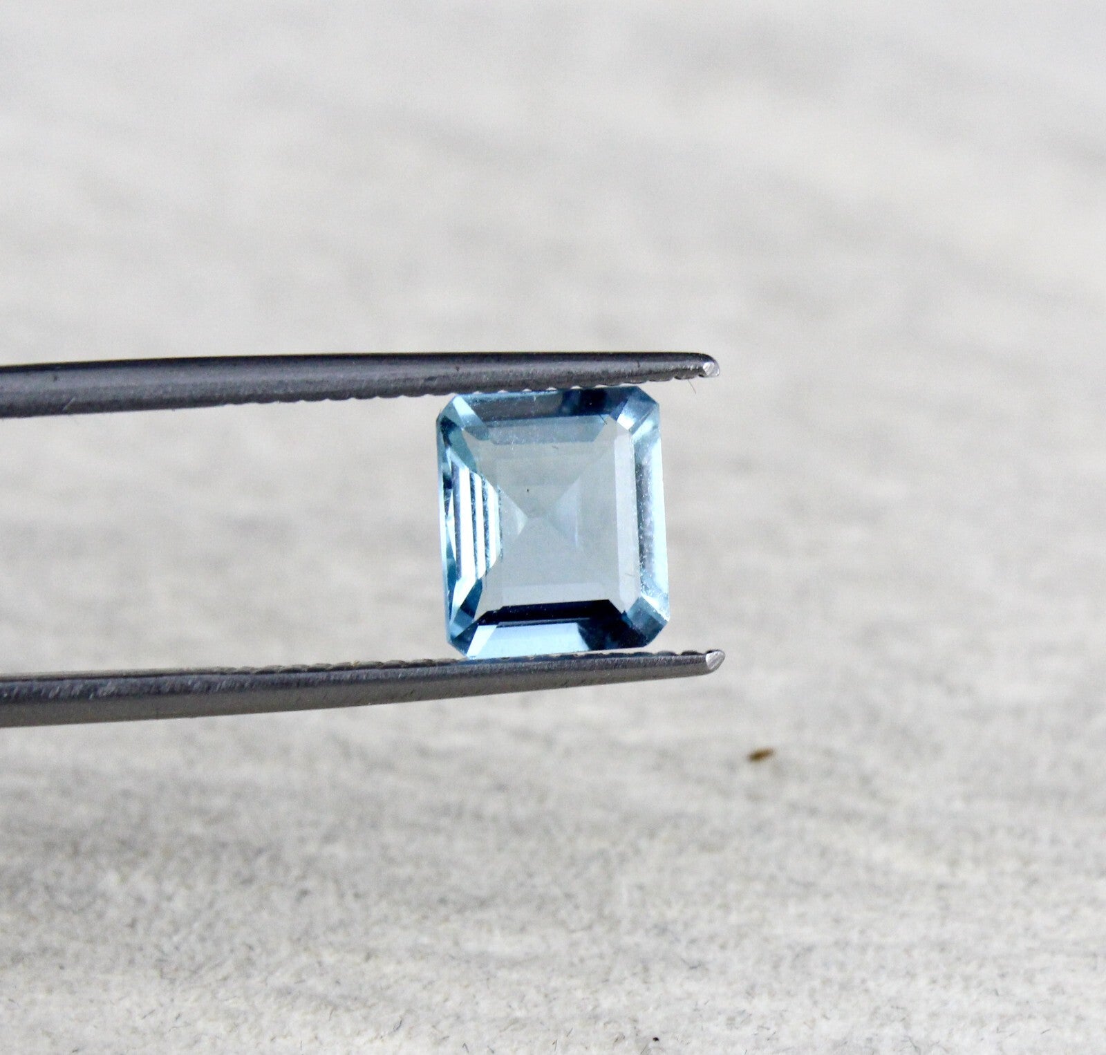 Rare Blue Aquamarine 1.60 Ct Octagon Cut Gemstone Pendant Ring For Wedding