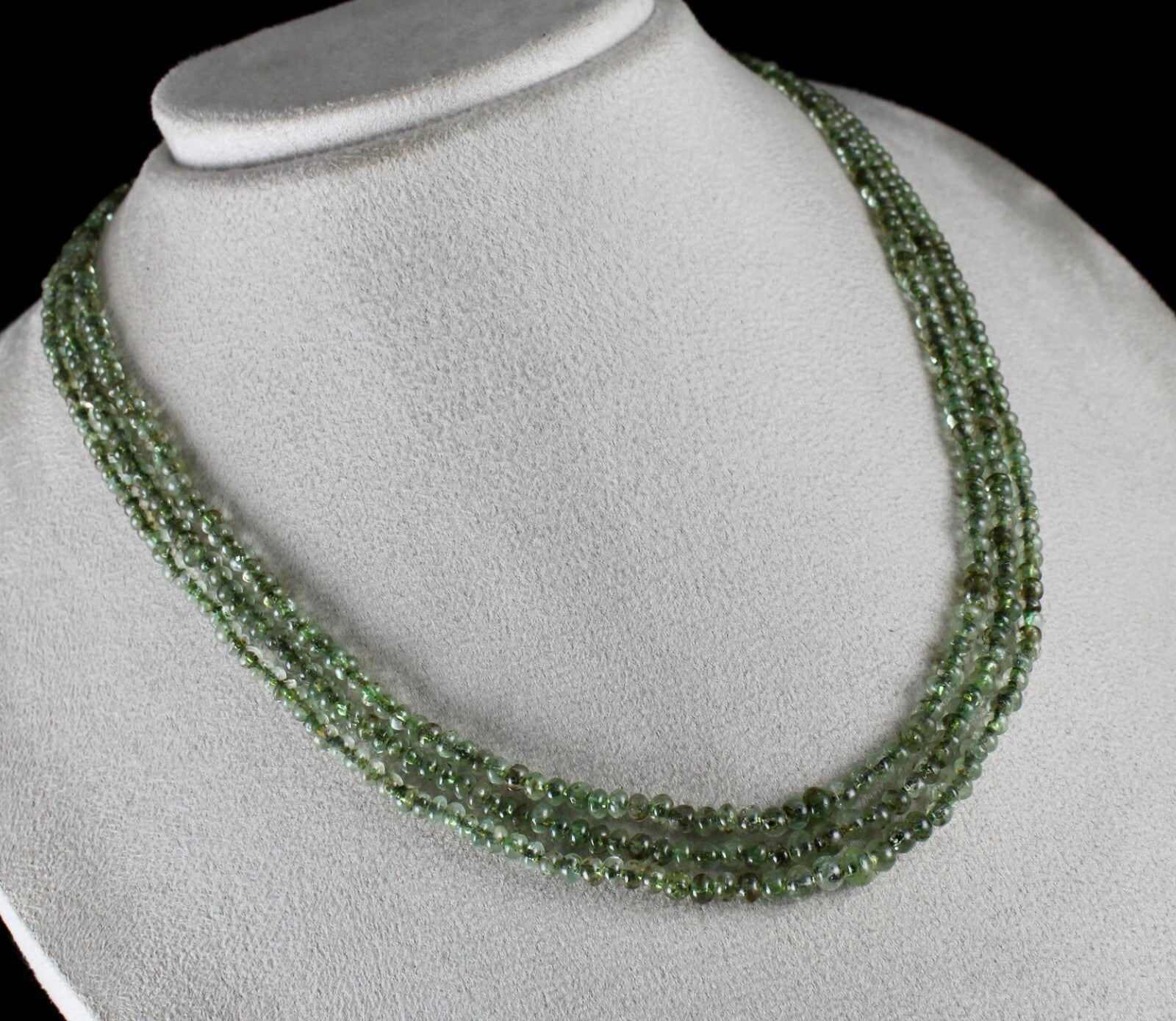 Antique Natural Emerald Beads Necklace 181 Cts Round Gemstone