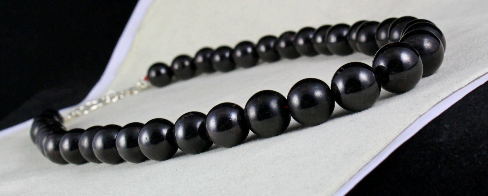 Certified Big Natural Garnet Round Beads 1451 Ct Ladies Fashion Necklace