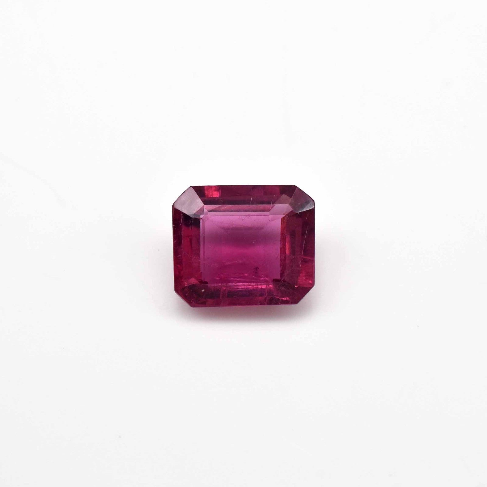 Natural Pink Tourmaline Rubellite 3.76 Ct Octagon Loose Gemstone Ring Pendant