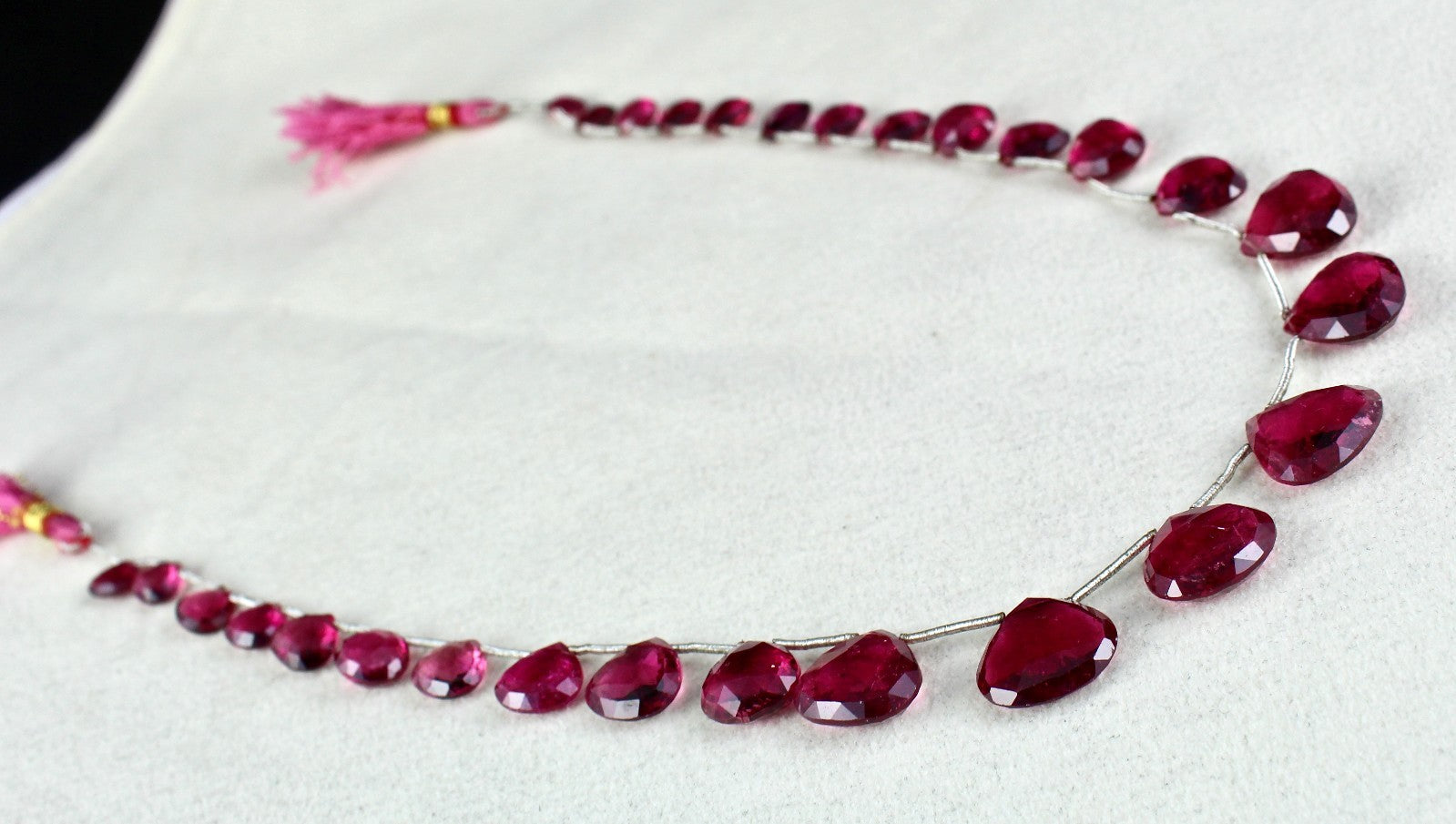 Certified Natural Pink Tourmaline 97.20 Ct Rubellite Gemstone Necklace