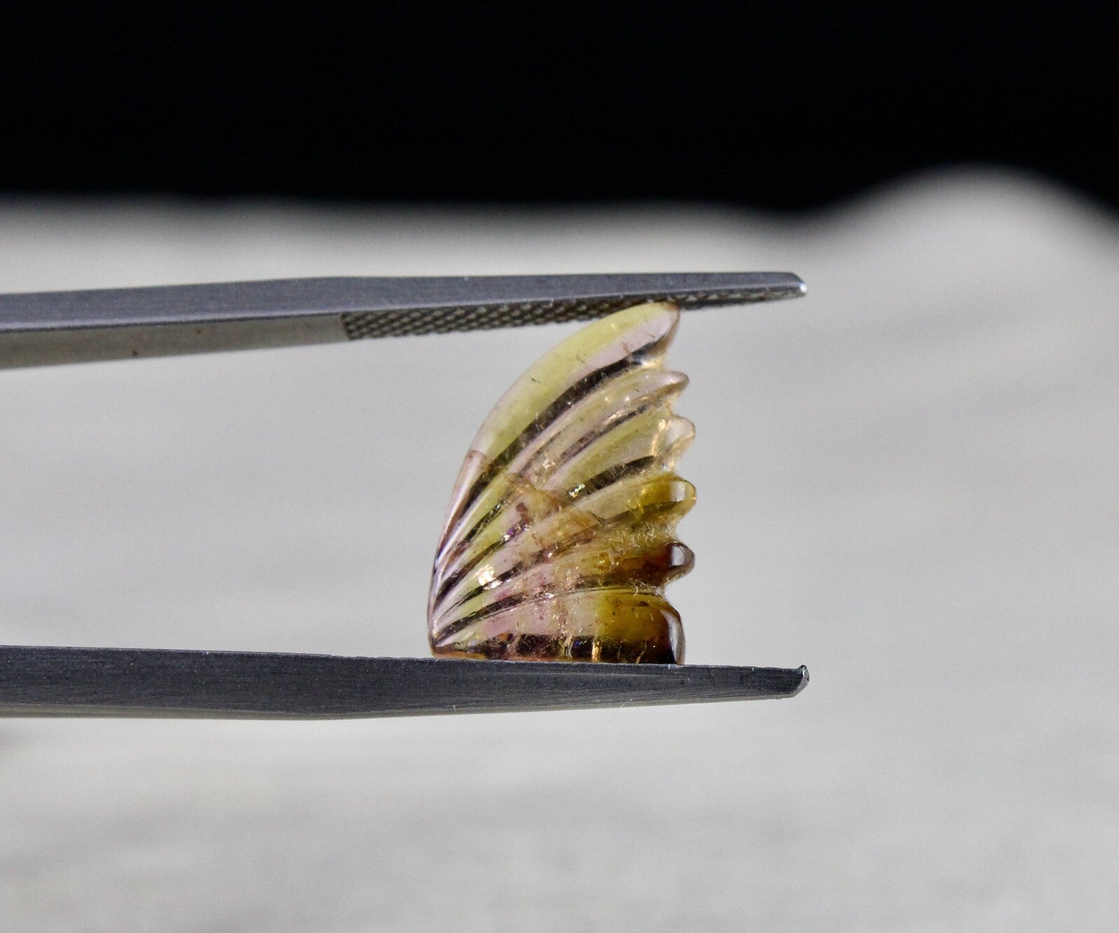 Natural Multi Color Tourmaline 7.70 Ct Carved Gemstone For Pendant Earring