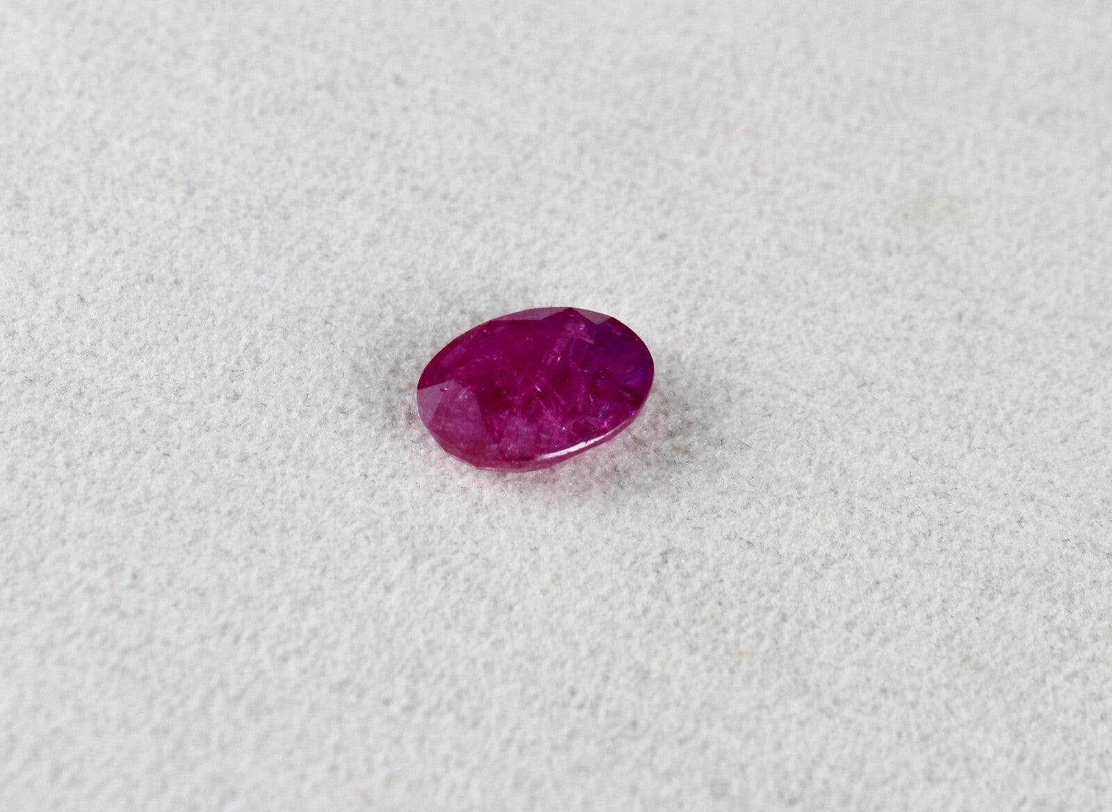Certified Natural Ruby 4.95 Ct Oval Cut Unheated Mozambique Stone Pendant