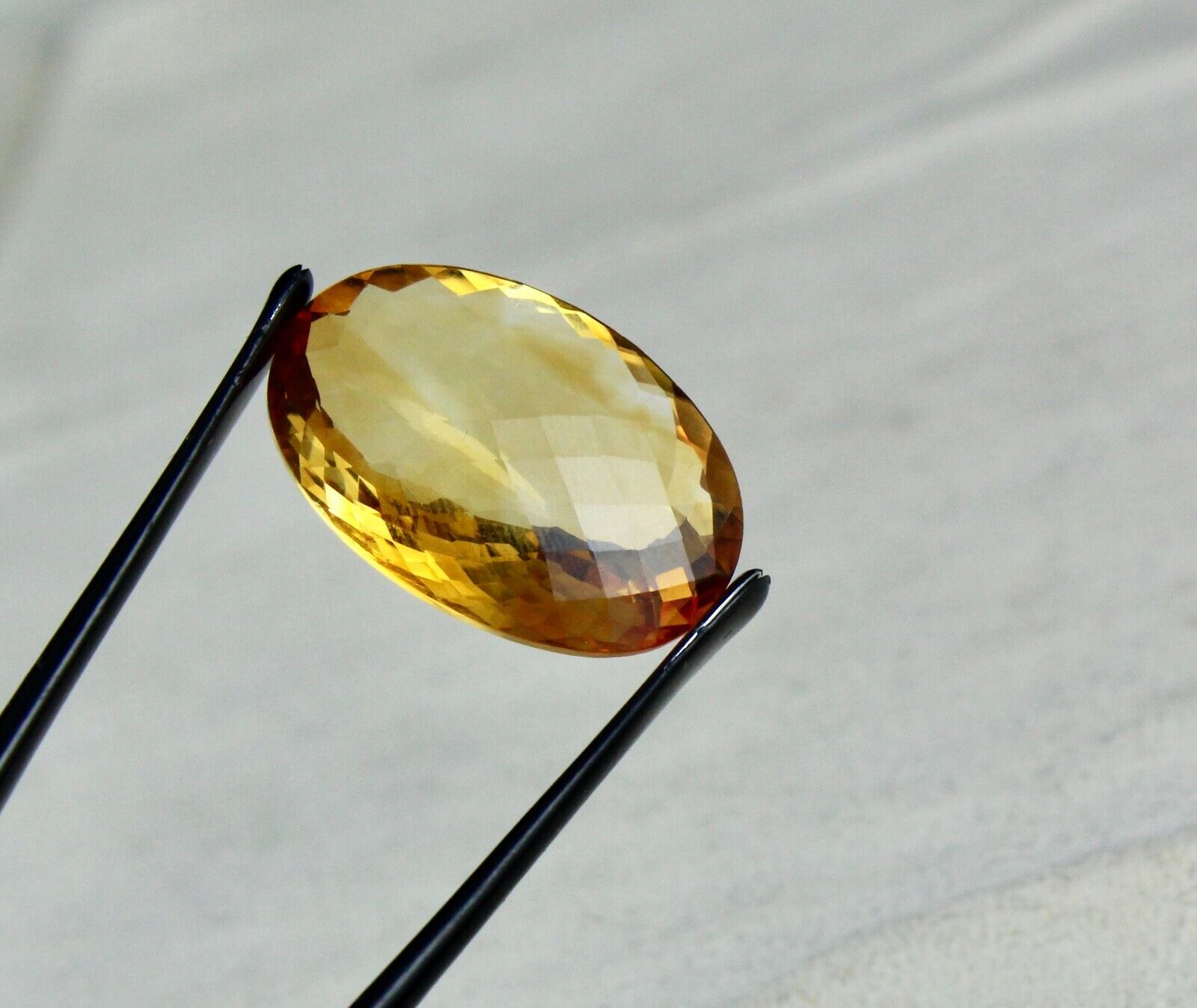 NATURAL YELLOW CITRINE OVAL FACETED CUT 19.87 CARATS GEMSTONE PENDANT DESIGNING